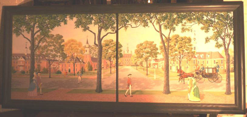 Williamsburg Painted Scene