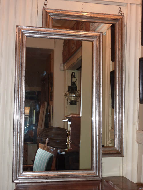 Pair Silverleaf Mirrors