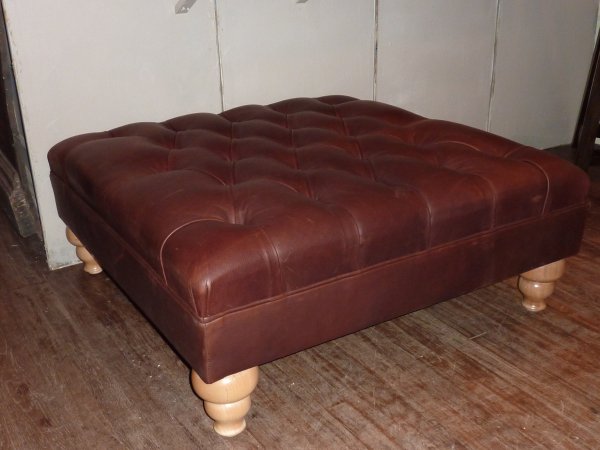 Leather Ottoman