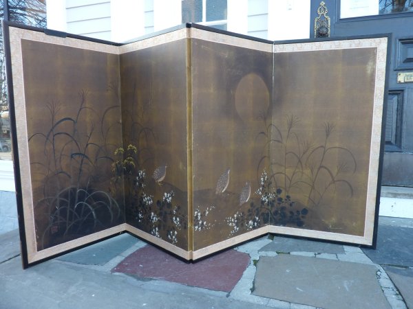 Japanese Painted Screen