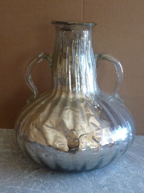 Antique Blown Glass Mercury Vase