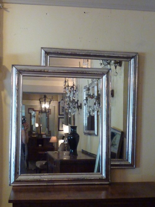 Pair of 19th Century Silverleaf Mirrors