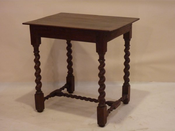 Antique English Barley Twist Table