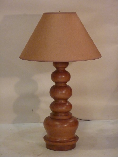 Turned Cherrywood Lamp