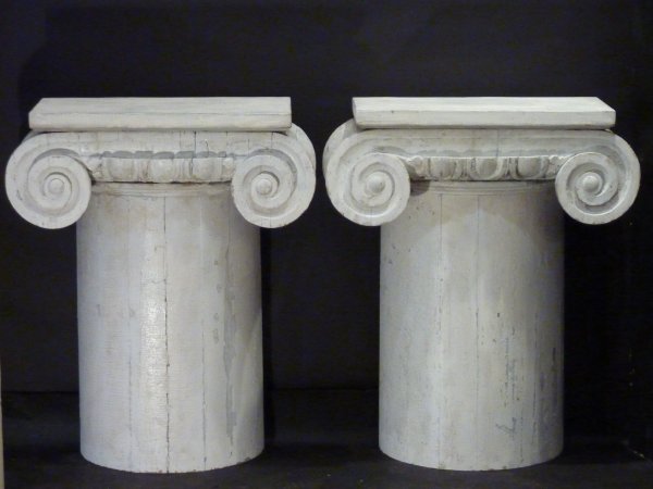 Pair of Column Consoles