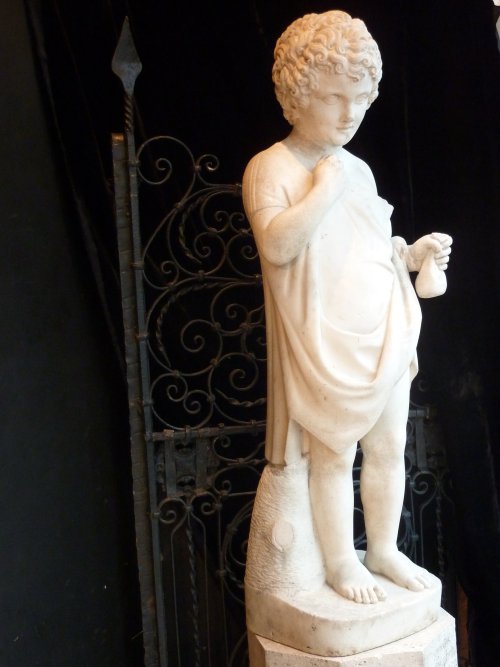 Antique Marble Statue of Child