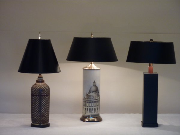 Collection of Black Shaded Lamps