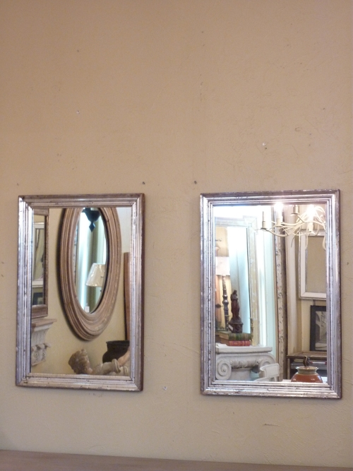Pair Silverleaf Mirrors