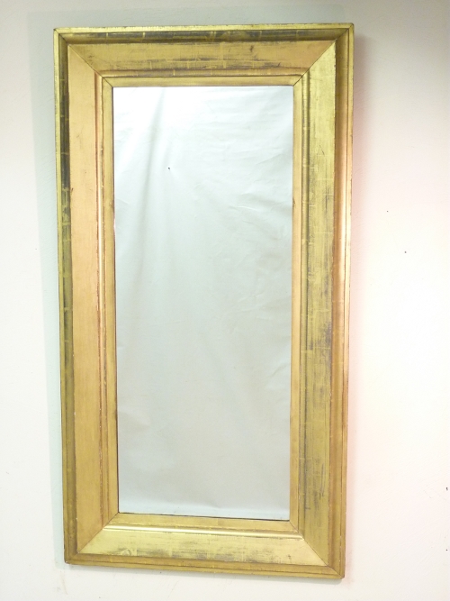 Giltwood Mirror with Pewter Tones