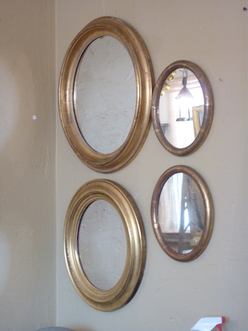 Small Oval Giltwood Mirrors