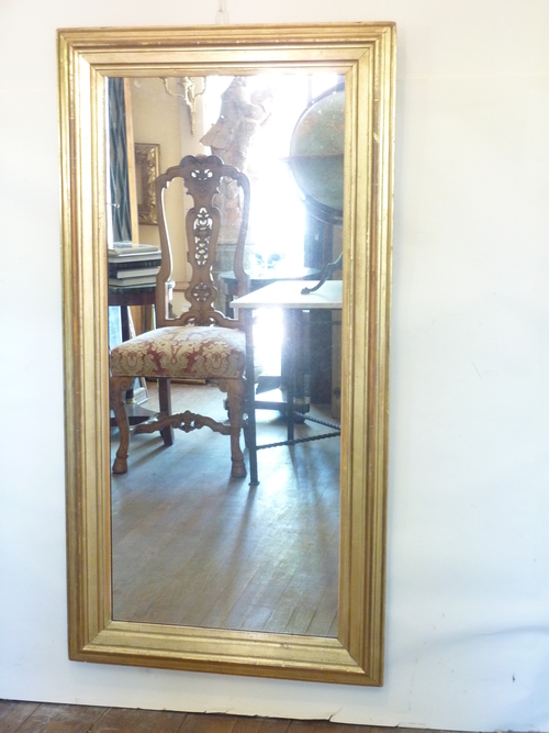 Simple Profile Gilded Mirror