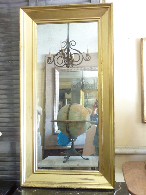 Wide Molding Gilded Mirror