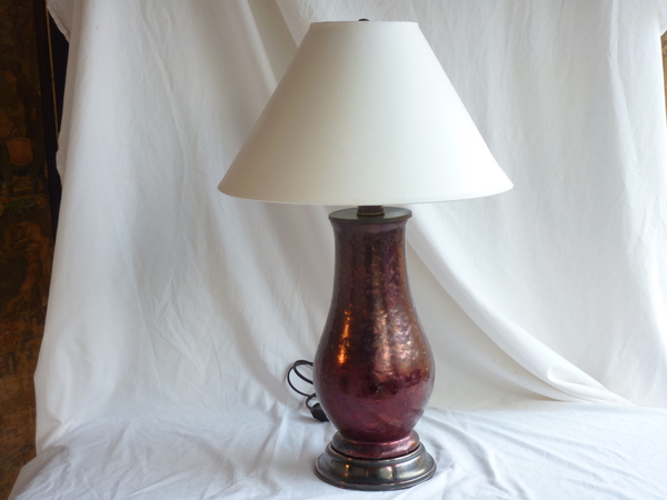 Aubergine Ceramic Lamp