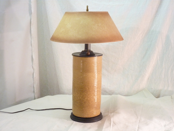Ocher Stoneware Lamp