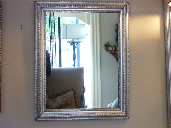 19th Century Silverleafed Ripple Mirror