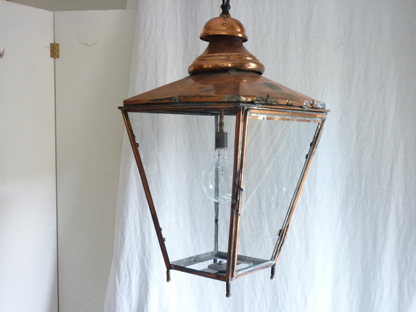 English Copper Lantern