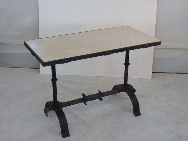 Iron and Marble Low Table