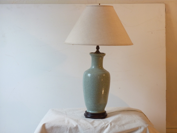 Chinese Celadon Lamp