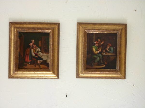 Small Pair 19th Century Paintings