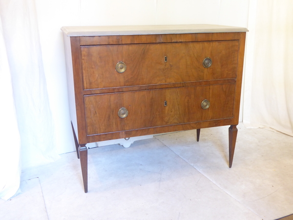 19th C Continental Fruitwood Commode