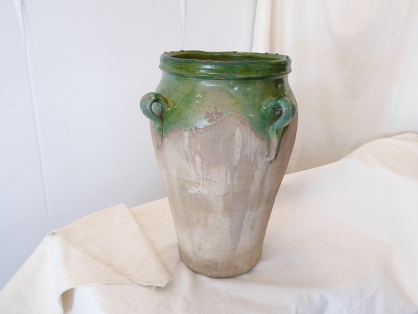 French Glazed Ceramic Jar