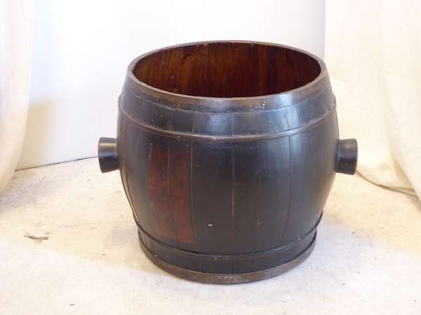 Antique Japanese Lacquered Barrel