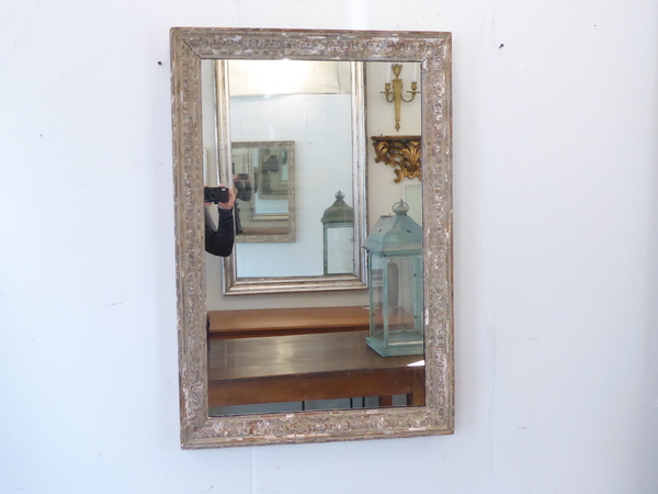 19th Century Weathered Mirror