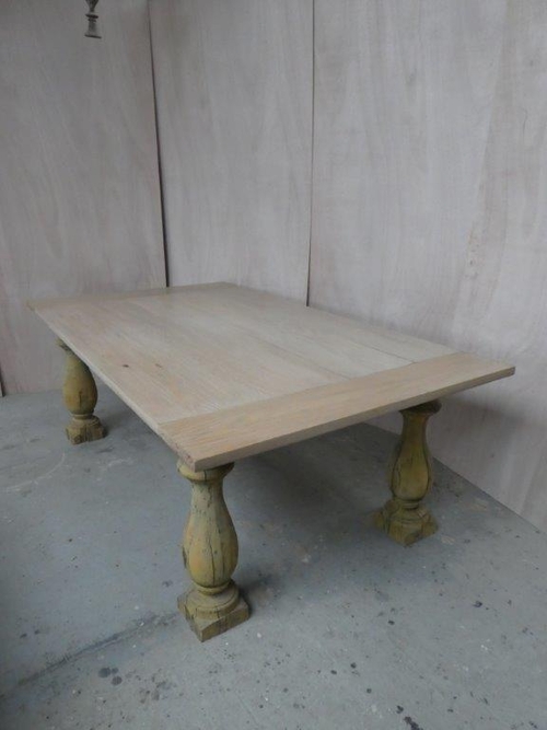 Weathered Finish Dining Table
