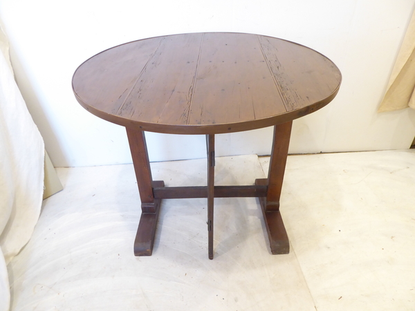 19th C French Pine Wine Tasting Table