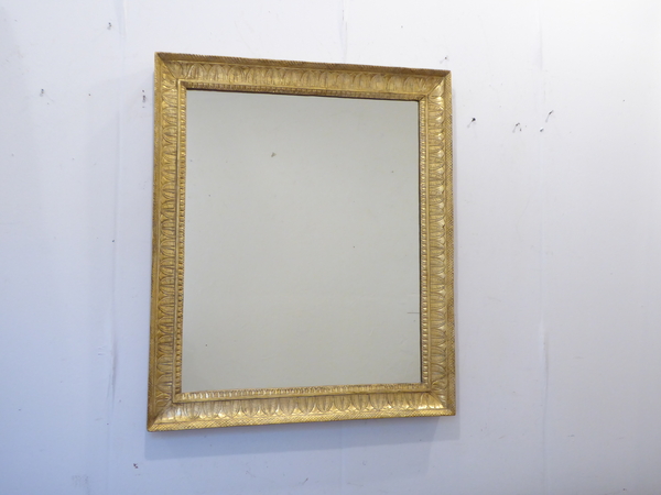 18th C French Empire Giltwood Mirror