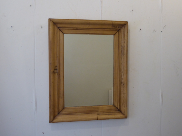 19th C Scandinavian Rustic Pine Mirror
