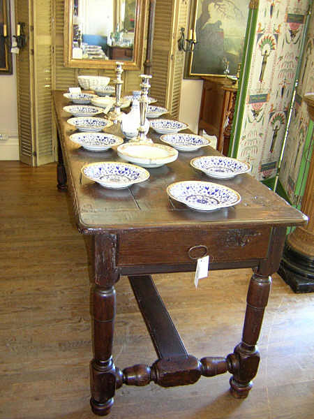 French Oak Table :  table french antique oak table