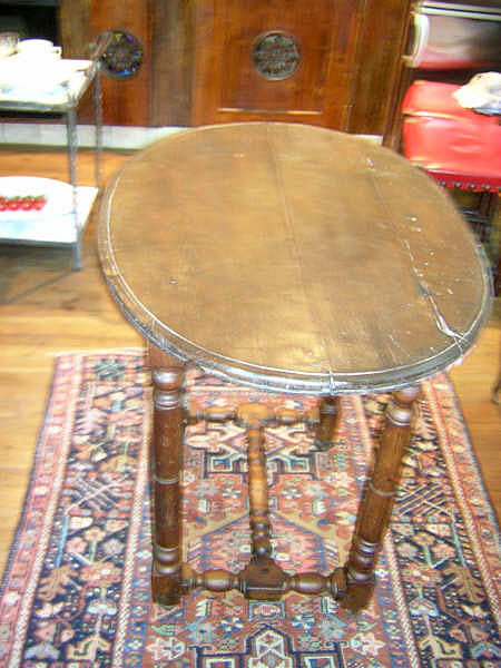 French Oak Oval Table :  oak table french antique
