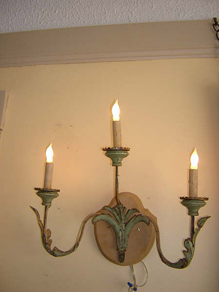 Pair of Antique Italian Iron Sconces