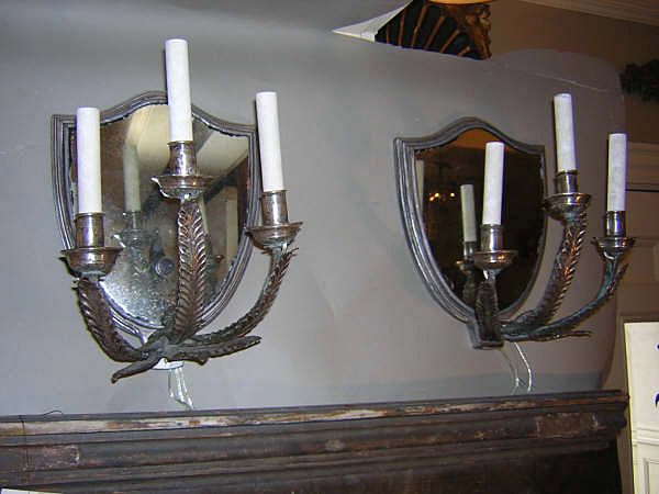18th Century Italian Silvered Sconces