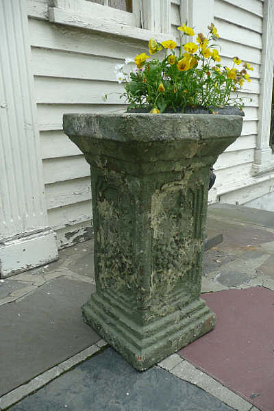 Pair Terra Cotta Garden Pedestals
