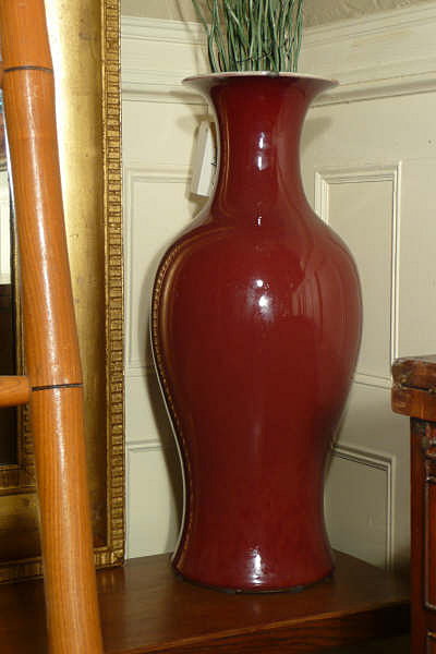 Sang de Boeuf Baluster Vase