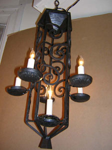French Iron chandelier