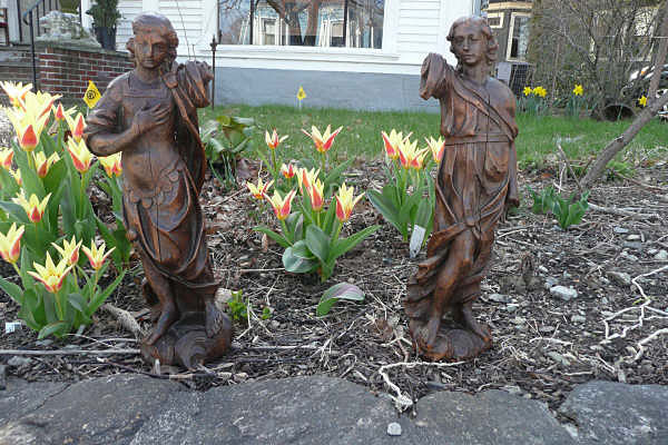 Pair Angel Sculptures