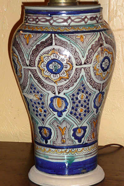 North African Ceramic Lamp