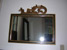 Italian wood frame mirror with antique carving of the wind