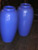 American periwinkle blue ceramic jars/umbrella stands