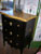 antique Italian comodino with Siena yellow marble top