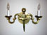 Art Deco brass newly electrified sconce