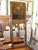 18th century English walnut mirror with mezzotint portrait of Sir Hammerton, Sexton of Kingston