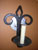 fleur de lis design, newly electrified sconces