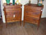 20th century pair walnut comodini