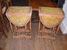 English Painted Gate Leg Side Tables