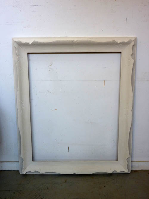 Lg Whitewashed Mirror