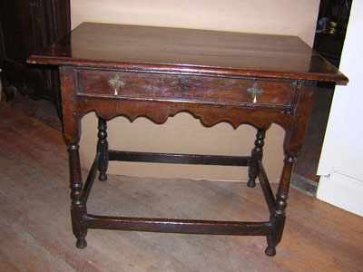 English oak table